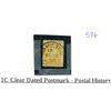 Image 1 : 1c clear dated used