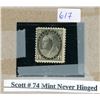 Image 1 : Scott #74 mint