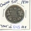 Image 1 : 1870 Canadian Fifty Cent