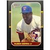 Image 1 : 1987 DONRUSS RUBEN SIERRA ROOKIE CARD