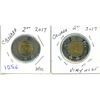Image 1 : (2) 2017 Canadian Toonie.