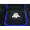 Image 2 : 5.00 CT GRA CERTIFIED ROUND BRILLIANT CUT MOISSANITE STONE VVS D COLOR SET IN CENTER WITH 2 TRIANGLE