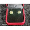 Image 1 : 6.00 CT TW GRA CERTIFIED ROUND BRILLIANT CUT MOISSANITE STONES VVS CYAN COLOR SET IN 4 CLAW EARRINGS