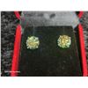 Image 2 : 6.00 CT TW GRA CERTIFIED ROUND BRILLIANT CUT MOISSANITE STONES VVS CYAN COLOR SET IN 4 CLAW EARRINGS