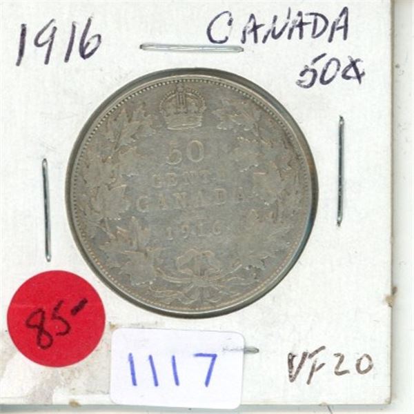 1916 Canadian Fifty Cent