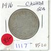 Image 1 : 1916 Canadian Fifty Cent