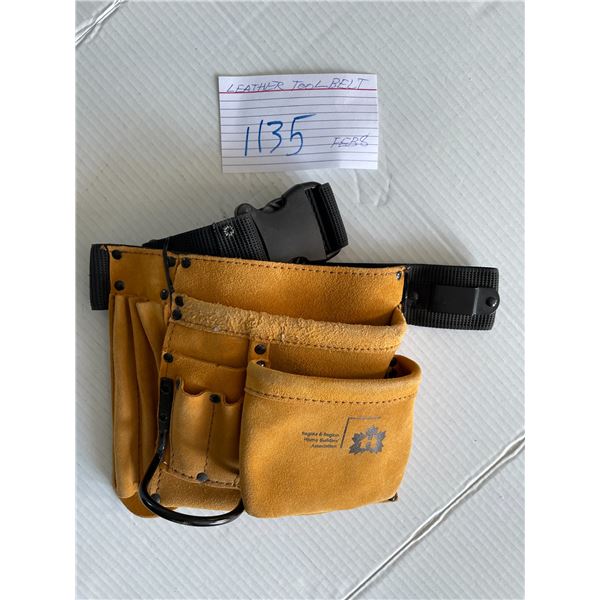 Leather tool belt