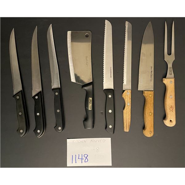 8 kitchen knives