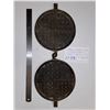 Image 2 : Waffle iron - James Smart Mfg - cast iron