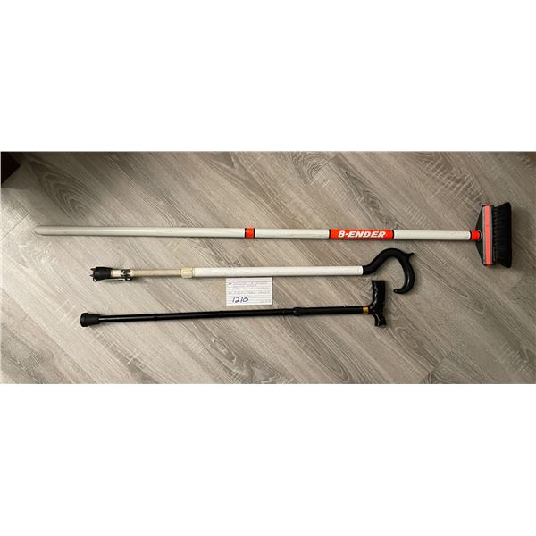 Duchess 8-Ender horsehair curling broom 2 adjustable canes