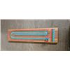 Image 1 : cribbage game board with pieces