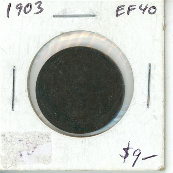 1903 EF40 canadian large penny