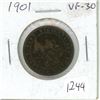 Image 1 : 1901 vf-30 canadian large penny