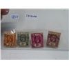 Image 1 : Set of 4 old Stamps from Ceylon depicting King George V. Used.