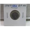 Image 1 : 1947 Canadian Silver 10 Cents. EF-40. Nice.
