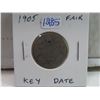 Image 1 : 1905 Canadian Silver 25 Cents. Key Date. Fair-2