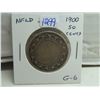 Image 1 : Newfoundland 1900 Silver 50 Cents. Last issue of Queen Victoria. G-6.