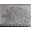 Image 1 : Lot of 25 Hard Plastic Holders for Canadian Silver Dollars. Used.