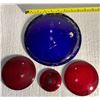 Image 1 : Four Railway Signal Lantern Lenses