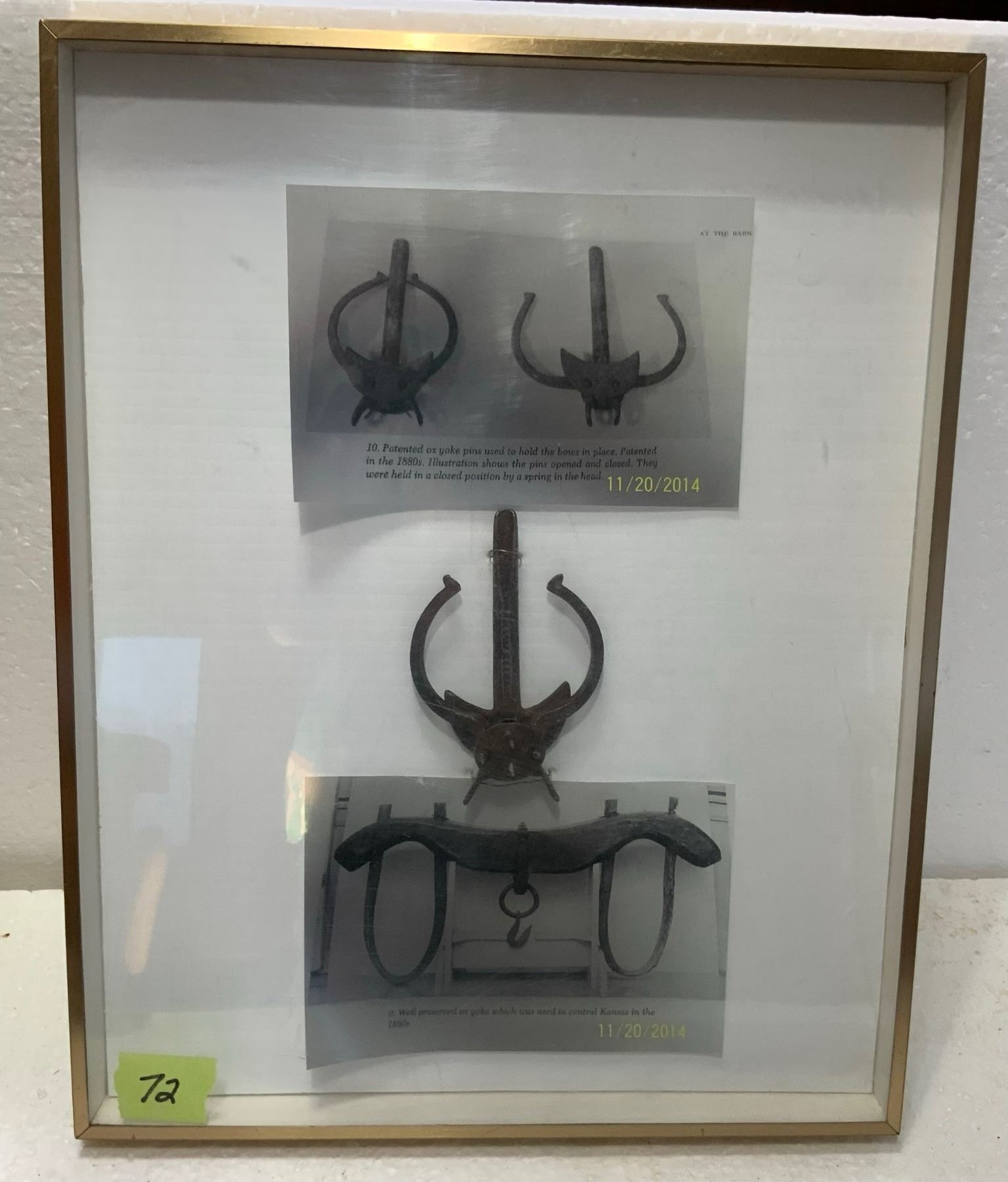 Oxbow Pin Framed Oxbow Yoke Pin - Schmalz Auctions