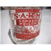 Image 2 : S.A.R.M. Gopher Poison 12 oz Jar Regina Sask.