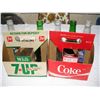 Image 5 : 6 Vintage Pop Bottles w/ 2 Cardboard Cartons