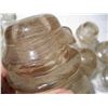 Image 4 : 15 Clear Glass Insulators (some are damaged)
