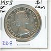 Image 1 : 1953 Canadian Silver Dollar