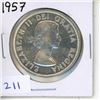 Image 1 : 1957 Canadian Silver Dollar
