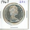 Image 1 : 1967 Canadian Silver Dollar