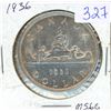 Image 1 : 1936 1$ SILVER COIN, CANADIAN