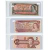Image 1 : CANADIAN BILLS 3-2$/ 1986/1974/1954 ( 3 BILLS)