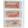 Image 2 : CANADIAN BILLS. 1954 2$, 1974 2$, 1986 2$. (3 BILLS)