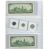 Image 2 : CANADIAN CURRENCY. 2X1967-1$, 1967/5C, 10C, 25C.