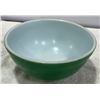 Image 1 : Vintage Primary Colour Pyrex Mixing Bowl USA Pat. - Green
