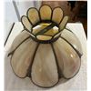 Image 3 : Antique Ti?any Lead Hanging Stained Glass Ceiling Light Lamp Shade 19” Diameter