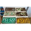 Image 1 : 1960, 1964, 1965, 1966, 1967 Saskatchewan License Plates
