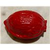 Image 2 : Red Nut Cracker with a set of Salt & Pepper Shakers & Glass Coal Pail