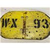Image 1 : WX 93 Metal Railroad Sign