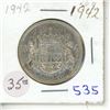 Image 1 : 1942 Canadian Fifty Cent.