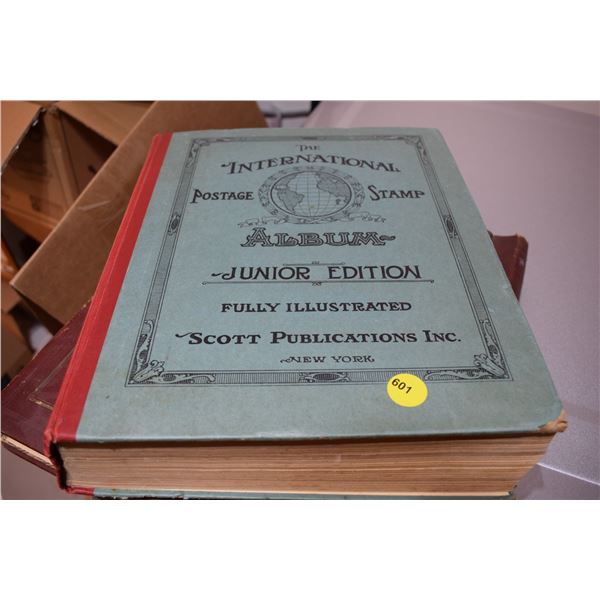 huge stamp album- a few stamps