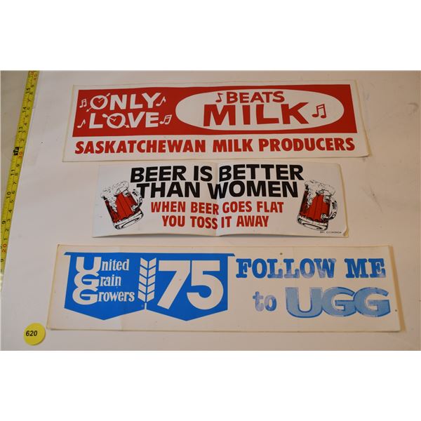 vintage sask bumper stickers