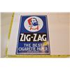 Image 1 : porcelain zig-zag cigarette paper sign