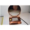 Image 1 : working copper lighted make up mirror