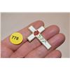 Image 1 : faee mason cloisonne cross pin