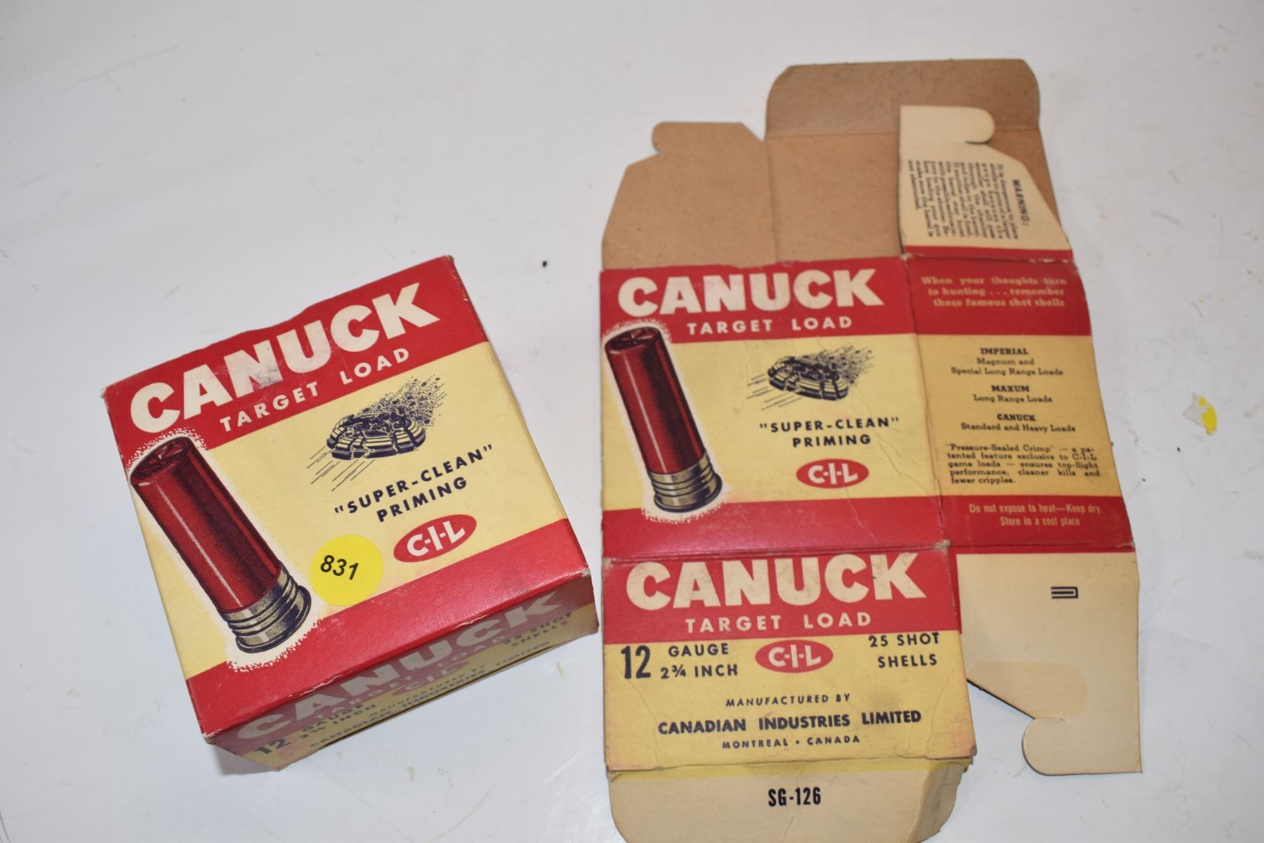 2 vintage skeet shotgun shell boxes - Schmalz Auctions