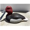 Image 1 : Decorative Decoy - Red Head Duck Hand Painted (Wood).