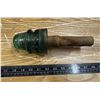 Image 1 : Glass Insulator with Wood Peg.