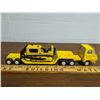 Image 1 : tonka truck with trailer and tonka bulldozer