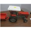 Image 3 : ertl mf 275 tractor and red manure spreader